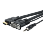 Vivolink PROVGAHDMIFLY3 video cable adapter 3 m VGA (D-Sub) + 3.5mm HDMI Type A (Standard) Black