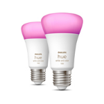 Philips by Signify Philips Hue White and colour ambience A60 – E27 smart bulb – 1100 (2-pack)