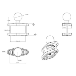 RAM Mounts RAM-D-247U-4 montagekit
