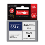 Activejet AH-651BRX ink (replacement for HP 651 C2P10AE; Premium; 20 ml; black)