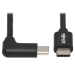 Tripp Lite U040-01M-C-RA USB-C Cable (M/M) - USB 2.0, Right-Angle Plug, Black, 1 m (3.3 ft.)