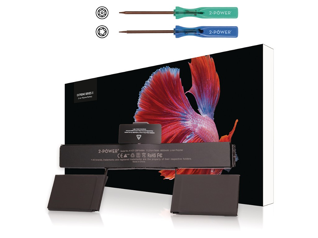 Image of 2-Power 11.21V 6600mAh Li-Polymer Laptop Battery