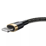 Baseus CALKLF-RV1 lightning cable 3 m Gold, Black