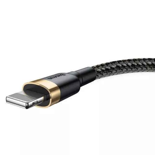 EU Product - Cafule USB-A to Lightning Cable QC 3.0, 2A, 3m - Gold/Black