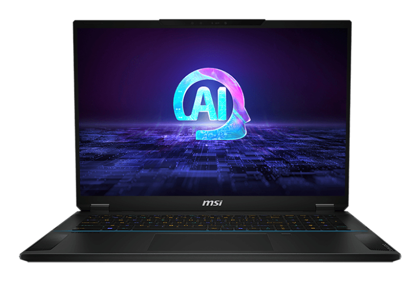 MSI Stealth 18 AI Studio A1VIG-001UK laptop Intel Core Ultra 9 185H 45.7 cm (18") UHD+ 64 GB DDR5-SDRAM 2 TB SSD NVIDIA GeForce RTX 4090 Wi-Fi 7 (802.11be) Windows 11 Pro Black