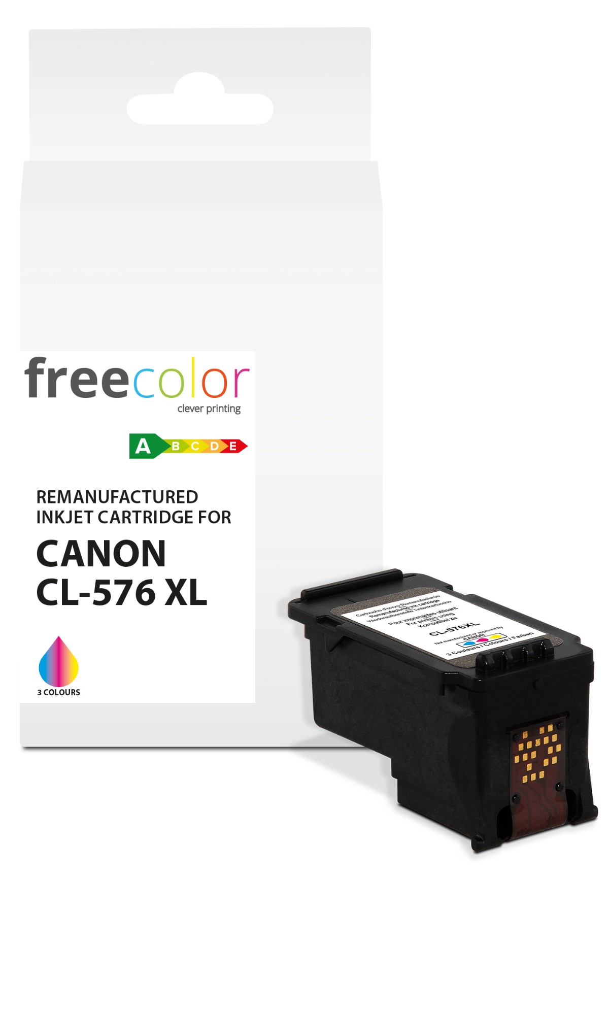 EU Product - Patrone Canon CL-576XL black 18ml remanufactured