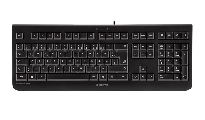 Image of CHERRY KC 1000 keyboard USB QWERTZ Italian Black