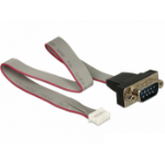 DeLOCK 89632 seriële kabel Zwart, Grijs, Rood 0,3 m DB-9