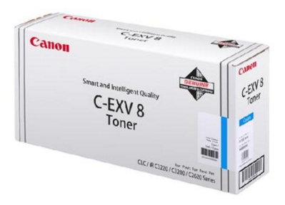 Canon 7628A002/C-EXV8 Toner cyan, 25K pages/5% 490 grams for Canon CLC 3200