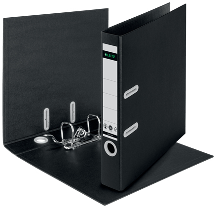 Leitz LAF180 Recycled 50mm A4 Black (Pack of 10) 10190095