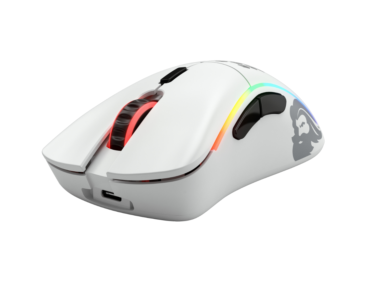 GLO-MS-DMW-MW GLORIOUS PC GAMING RACE Model D- Wireless RGB Optical Gaming Mouse - Matte White (GLO-MS-DMW-MW
