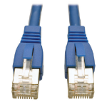 Tripp Lite N262-014-BL Cat6a 10G Certified Snagless Shielded STP Ethernet Cable (RJ45 M/M), PoE, Blue, 14 ft. (4.27 m)