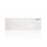 Ceratech Accuratus Accumed 104V2 - USB 105 Key Sealed IP68 Smart Card Reader Medical Keyboard - White. Supplied Hypertec.