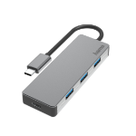 Hama 00200105 interface hub USB 3.2 Gen 2 (3.1 Gen 2) Type-C 10000 Mbit/s Grey