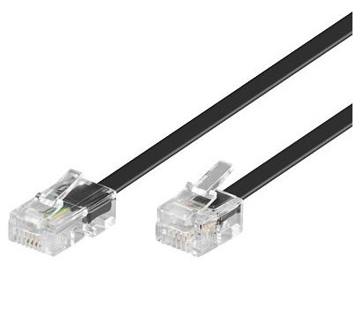Microconnect Men's Black Mpk463s Telephone Cable 15 M - Image 4