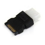 StarTech.com LP4SATAFM cable gender changer SATA (15-pin) LP4 (4-pin) Black