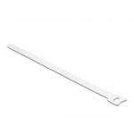 DeLOCK Hook-and-loop cable tie L 250 x W 12 mm white 10 pieces