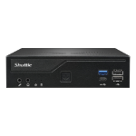 Shuttle XPÐ¡ slim DH610V2 PC/workstation barebone 1.35L sized PC Black Intel H610 LGA 1700