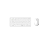 Rapoo 9010M keyboard Mouse included Office RF Wireless + Bluetooth QWERTZ White