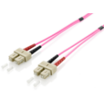 Equip SC/SC Fiber Optic Patch Cable, OM4, 3m