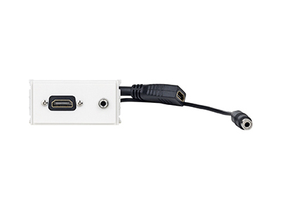 Image of Vivolink WI221276 socket-outlet HDMI + 3.5mm White