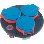 Brennenstuhl 1081090 power extension 3 AC outlet(s) Black, Blue, Red