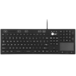 Siig JK-US0W11-S1 keyboard Medical USB QWERTY Black