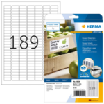 HERMA Labels A4 25,4x10 mm white extra strong adhesion paper matt 4725 pcs.