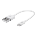 Monoprice 12836 lightning cable 5.91" (0.15 m) White