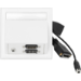 Vivolink WI221292 socket-outlet HDMI + DisplayPort + 3.5mm White