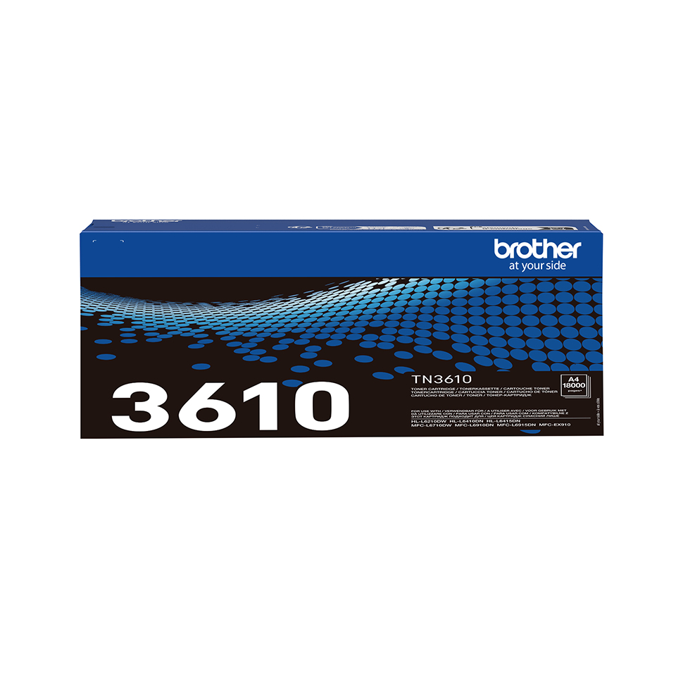 Brother TN-3610 Toner-kit extra High-Capacity, 18K pages ISO/IEC 19752 for Brother HL-L 6410/MFC-L 6710