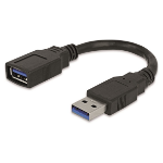 Targus ACC997EUX USB cable 0.15 m USB 3.2 Gen 1 (3.1 Gen 1) USB A Black