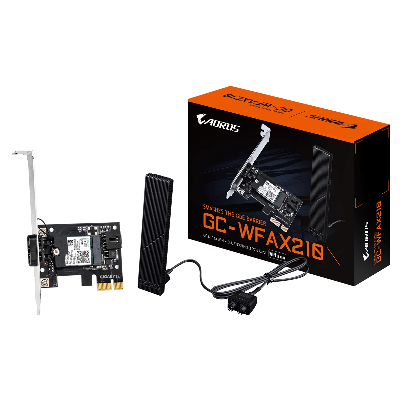 Gigabyte Gc-Wfax210 Intel Wifi 6E Ax210 2400Mbps Bluetooth 5.2 Wireles