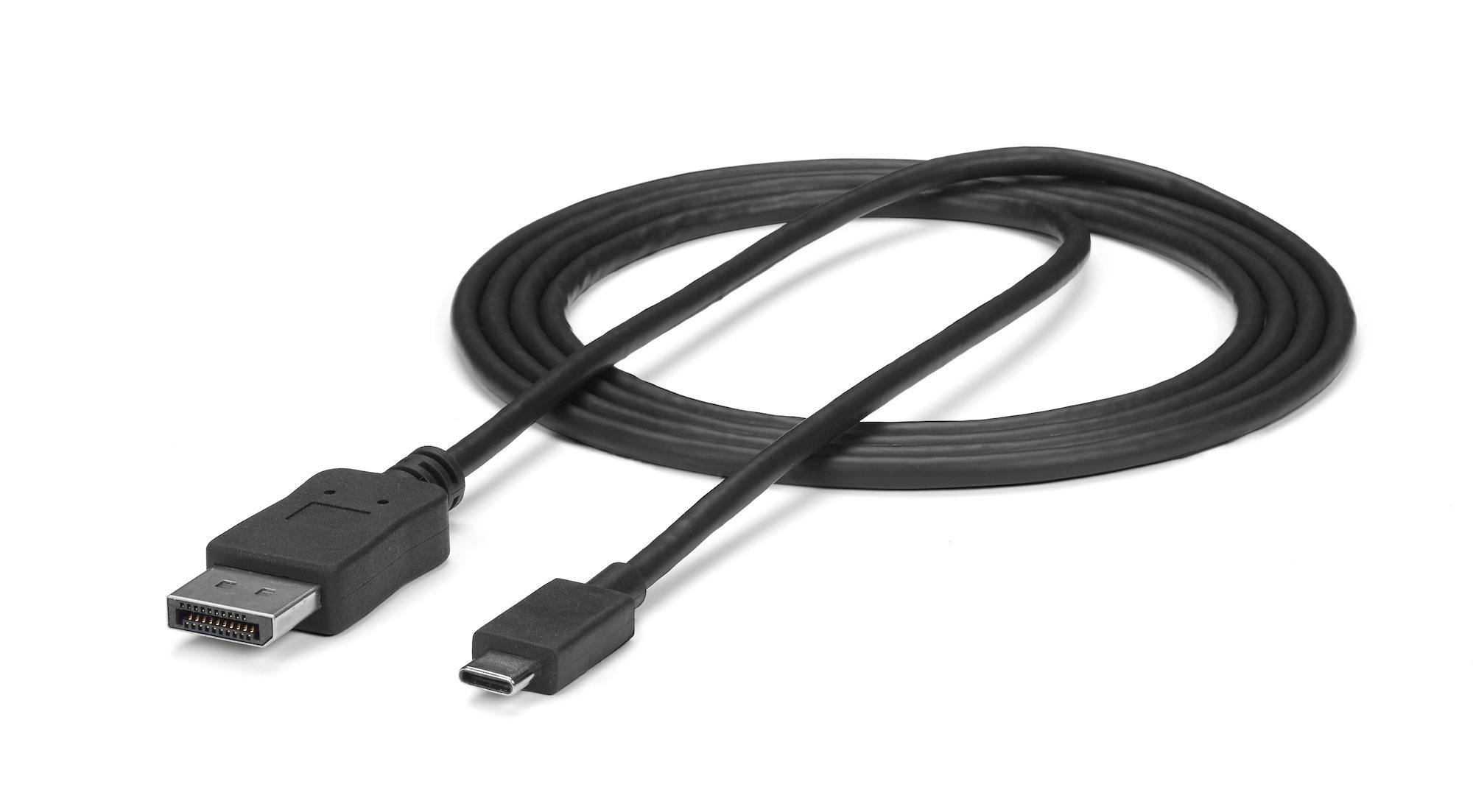 StarTech.com Cable 1,8m USB C a DisplayPort 1.2 de 4K a 60Hz - Adaptador Convertidor USB Tipo C a DisplayPort - HBR2 - Conversor USBC con Modo Alt - Compatible con Thunderbolt 3 - Negro