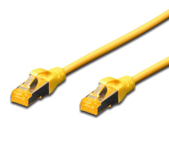 Image of FDL 15M CAT.6a 10Gb S-FTP LSZH PATCH CABLE - YELLOW