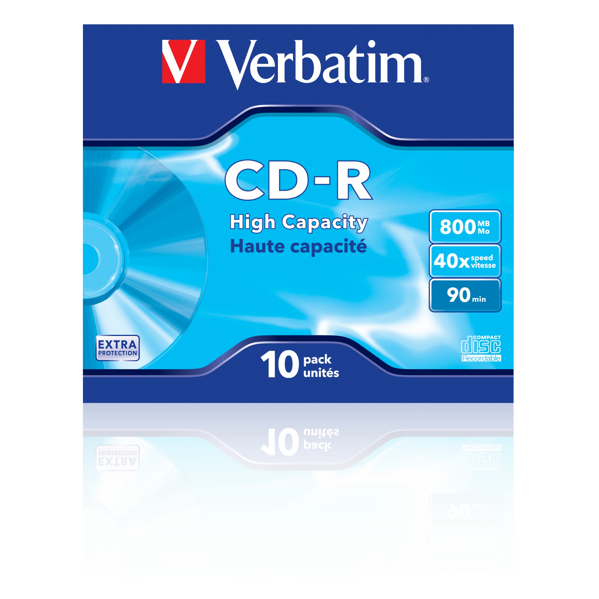 Verbatim CD R High Capacity 800 MB 10 Pc s 232 In Distributor 