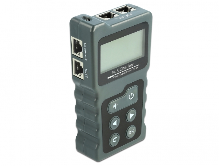 63110 DELOCK LCD Kabeltester RJ45 / PoE / DC