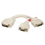 Lindy DVI-I splitter cable VGA+DVI-D