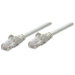 Intellinet Network Patch Cable, Cat5e, 0.5m, Grey, CCA, U/UTP, PVC, RJ45, Gold Plated Contacts, Snagless, Booted, Lifetime Warranty, Polybag