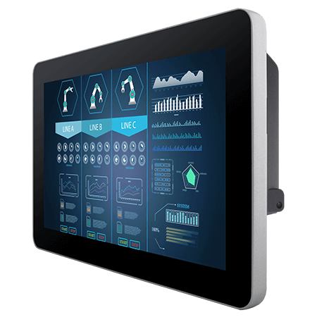 Winmate W10L100-PCH2 touch screen monitor 25.6 cm (10.1") 1280 x 800 pixels Multi-touch Kiosk Black
