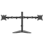 electriQ DUAL Free Standing Monitor Arm For Up to x2 32" Screen