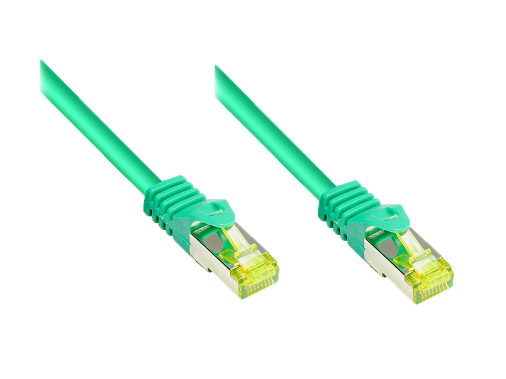 Alcasa S/FTP Cat.7 1m networking cable Green Cat7 S/FTP (S-STP)