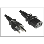 Microconnect PE010418BRAZIL electriciteitssnoer Zwart 1,8 m Netstekker type N C13 stekker