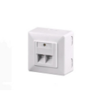 Microconnect Cat6, 2 x RJ-45 socket-outlet White