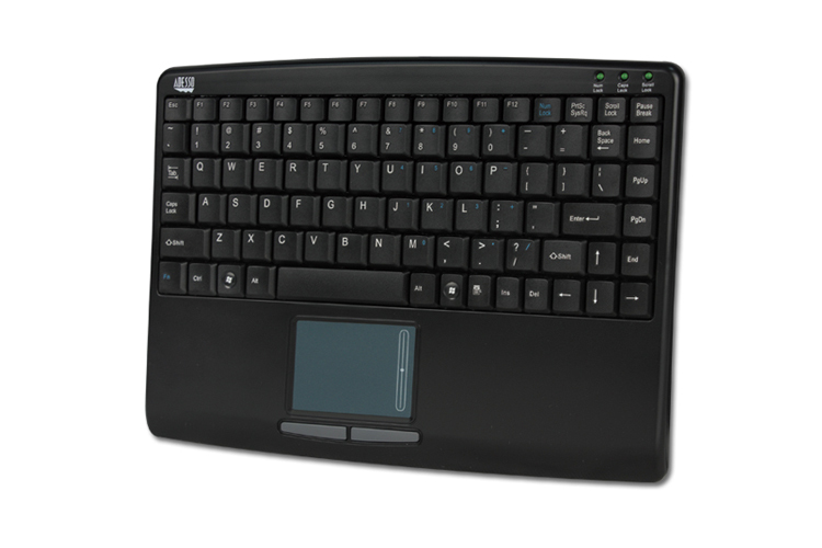 Image of Adesso SlimTouch 410 - Mini Touchpad Keyboard (Black, USB)