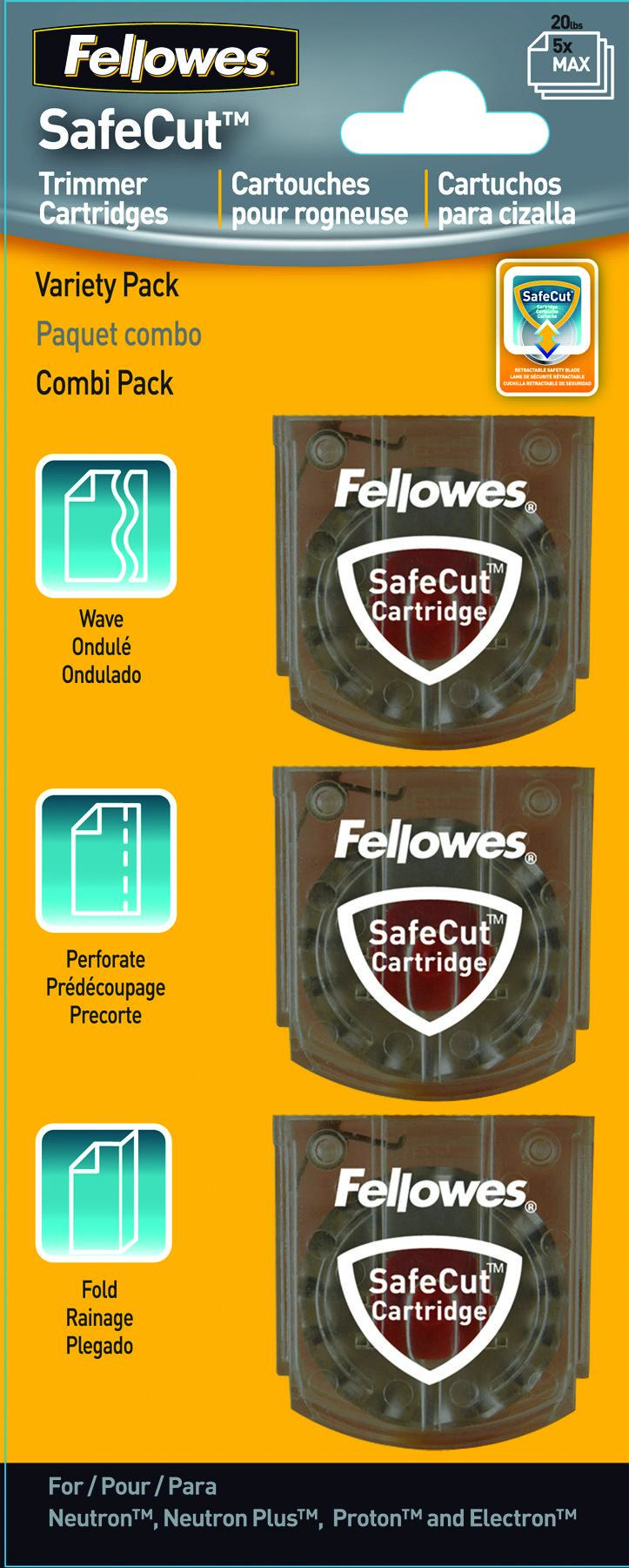 Image of Fellowes SafeCut Replacement Blades - 3 Pack