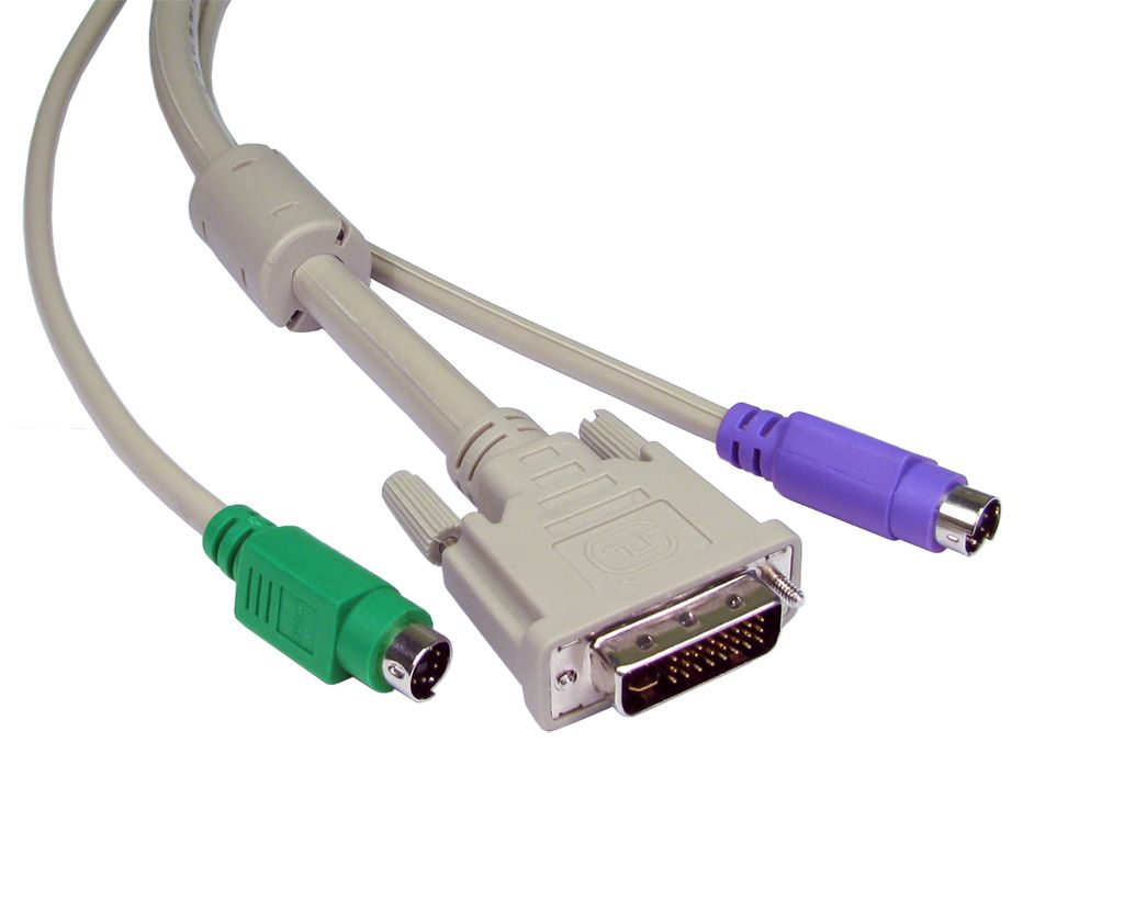 Cables Direct DVI+PS/2 KVM KVM cable 4 m