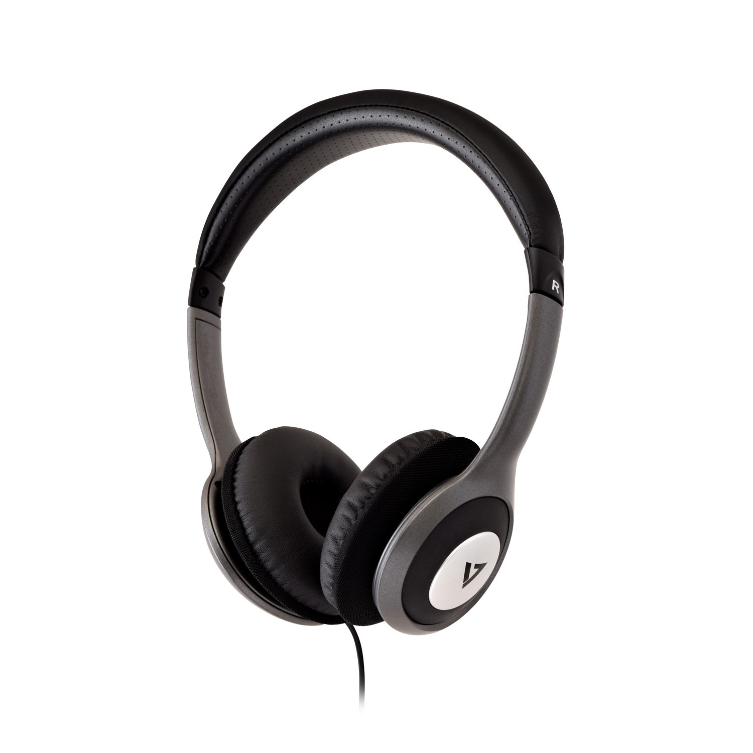 Photos - Headphones V7 HA520-2EP /headset Wired Head-band Music Black, Silver 