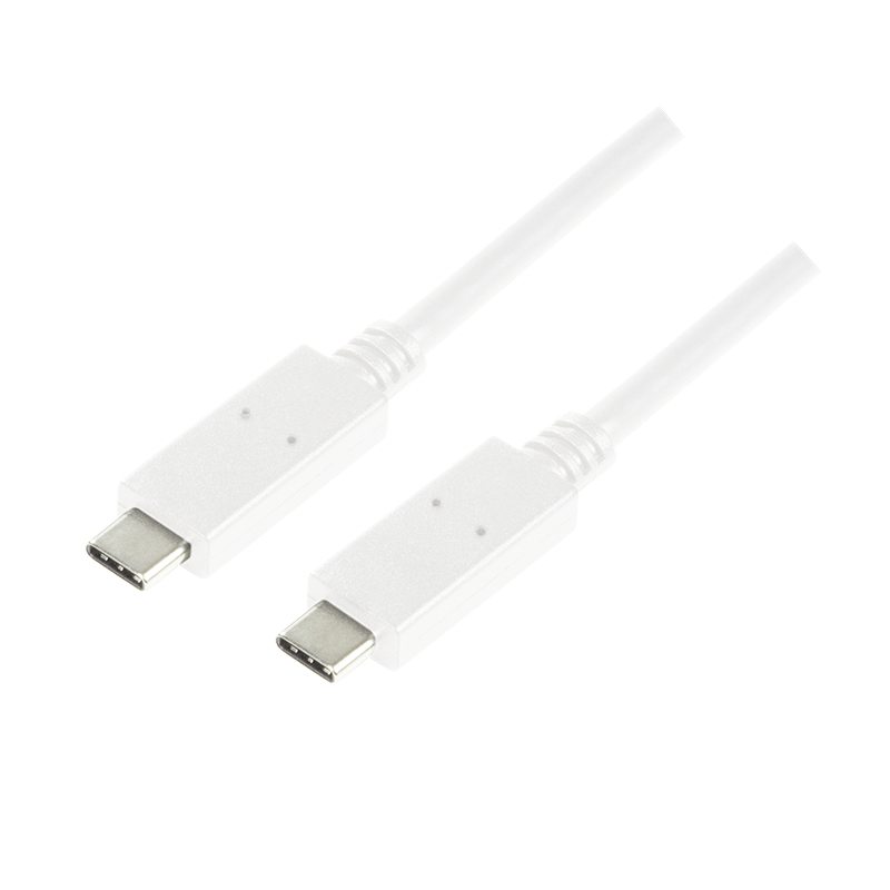Image of LogiLink CU0130 USB cable 0.5 m USB 3.2 Gen 2 (3.1 Gen 2) USB C White
