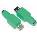 Microconnect USBAPS2F cable gender changer USB PS/2 Green